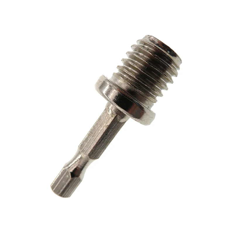 3-Pack Glass Polish Screwdriver Bit Thread Adapter M14  to 6mm Shank for Electric Drills Rotary Backing pad with Electric Drill
