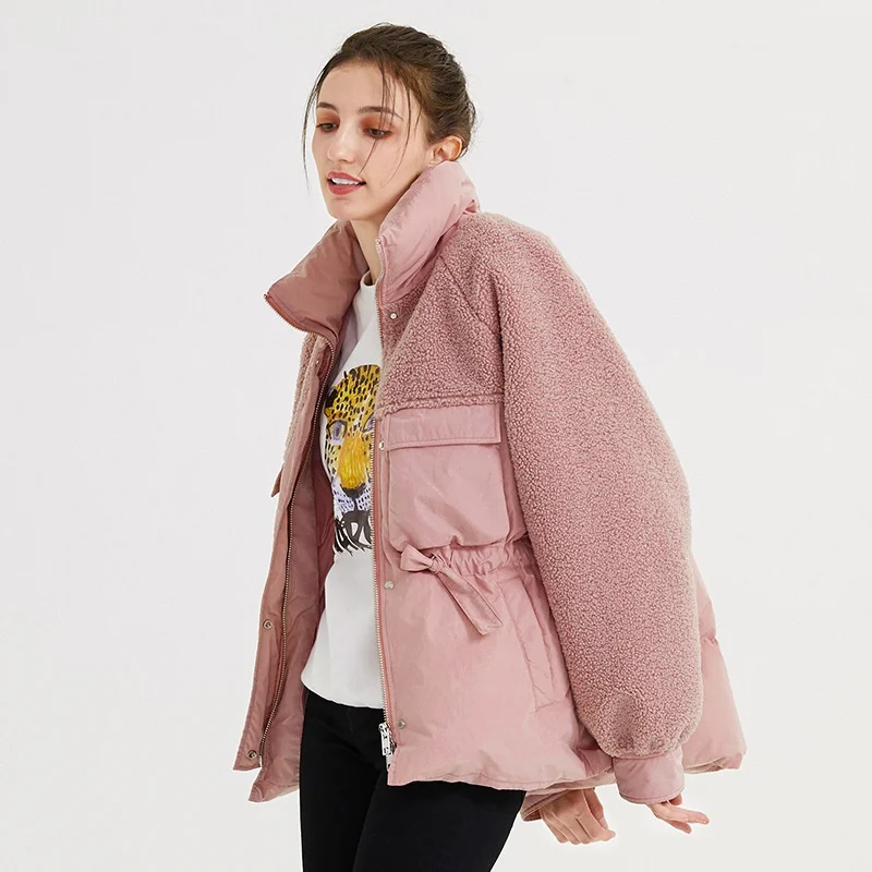 2019 Women Winter Coat New Parkas Fur Collar Thick Cotton Padded Jacket Coats Womens Outwear Parka Slim Wadded Jackets DD2373