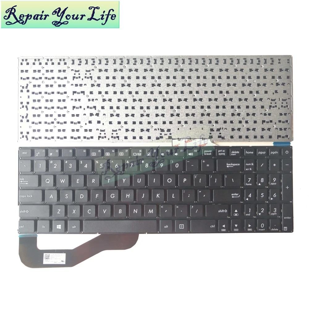 US UK Laptop keyboard for ASUS X540 R540 R540L X540L X540LA X540LJ X540S X540SA X540SC 13K93US 9290 0KNB0-610TUS00