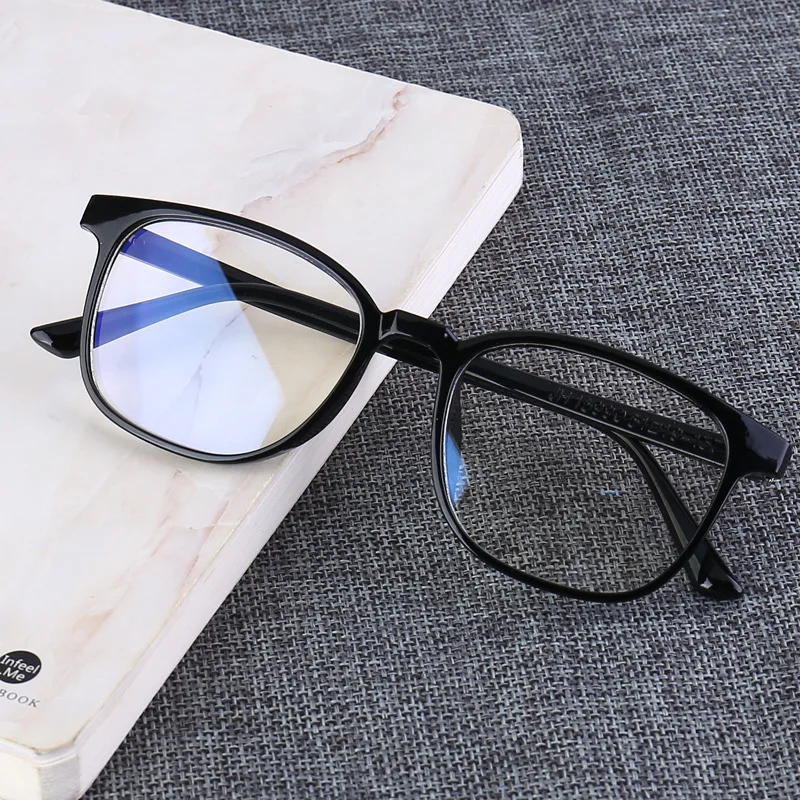 

The New Flat Mirror Male Non-degree Men's Big Frame Big Face Anti-blue Glasses Female Myopia Glasses Eye Protection