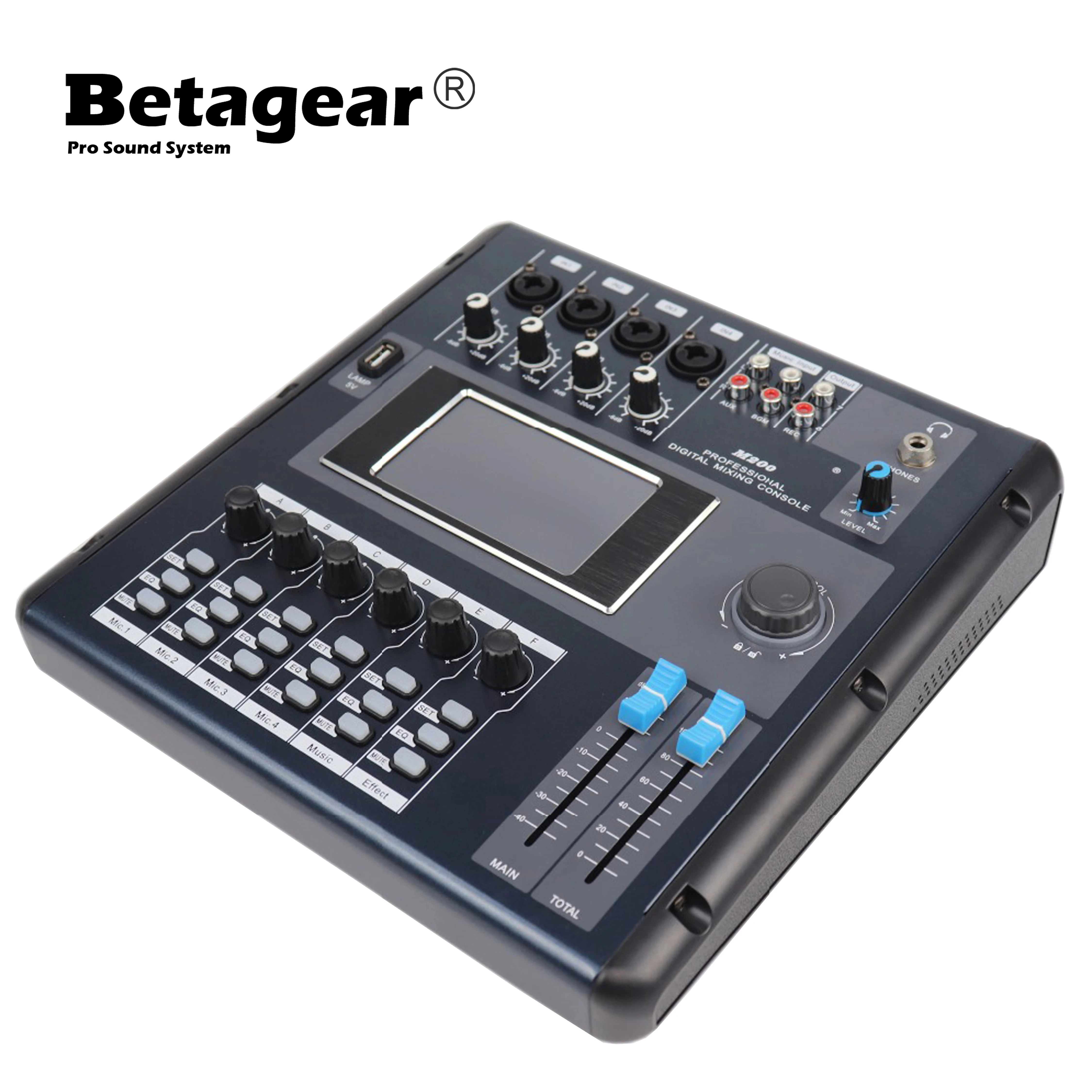 

Betagear MD200 Console Mixer Professional Stage Performance DJ Mixer Link PC By Wifi Or Usb Digital Mixer