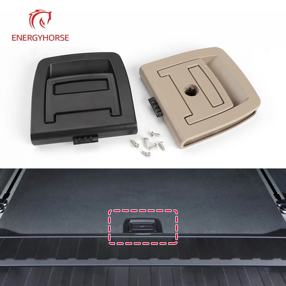 Trunk Tail Cover Bottom Plate Mat Floor Carpet Handle Auto Accessories For BMW E70 X5 Spare Tire Cover Lock E71 X6 51479120283