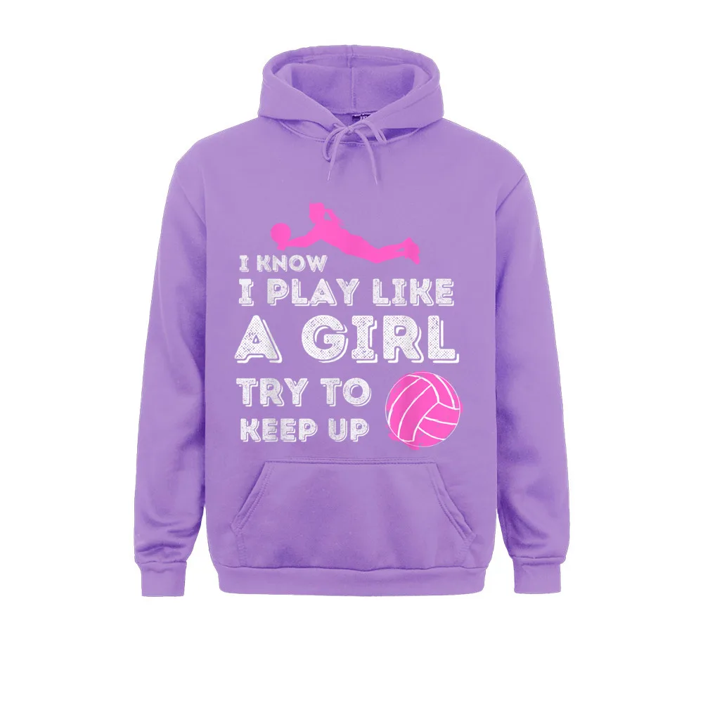 I Know I Play Like A Girl-Sudadera con capucha para hombre, ropa para parte superior masculina, de manga larga, con capucha, ideal para el día de la Ostern