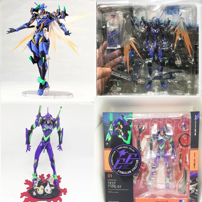 Revoltech TYPE EVA-01 EVA01 EVA Action Figure Collection Model Gift Toys With LED