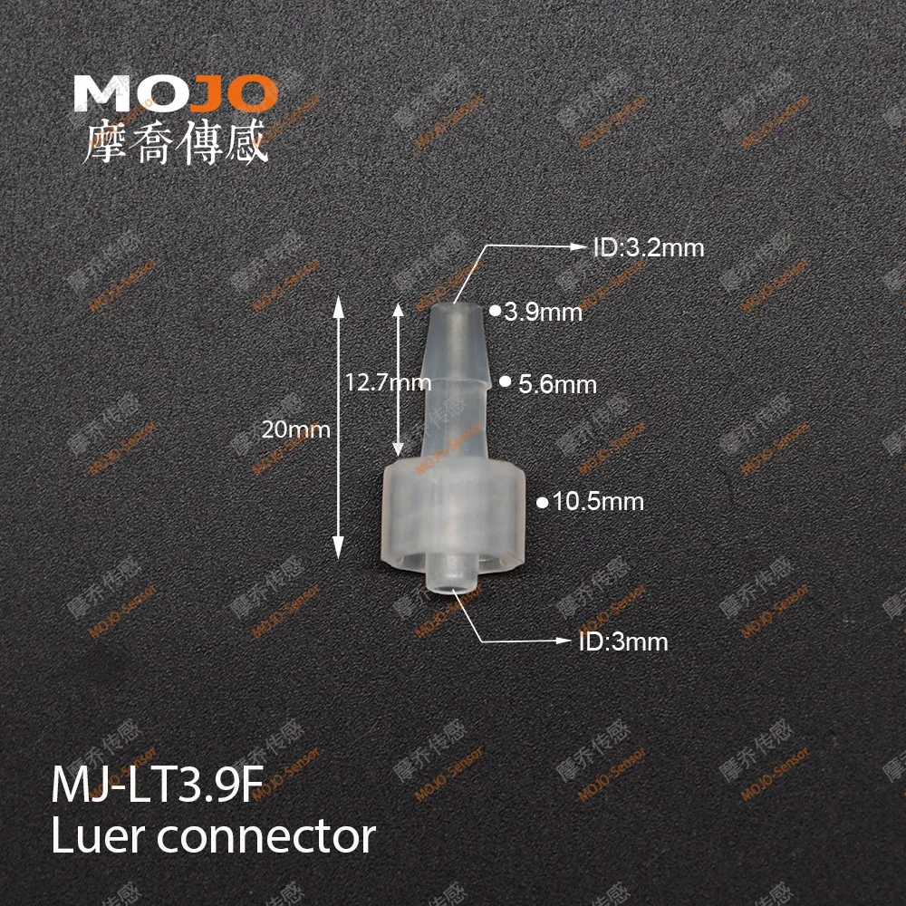 신제품 루어 테이퍼 외부 나사-내부 나사 조인트 유니온 OD:1.6-6.4mm PP 재질 파이프 조인트 100sets/pack