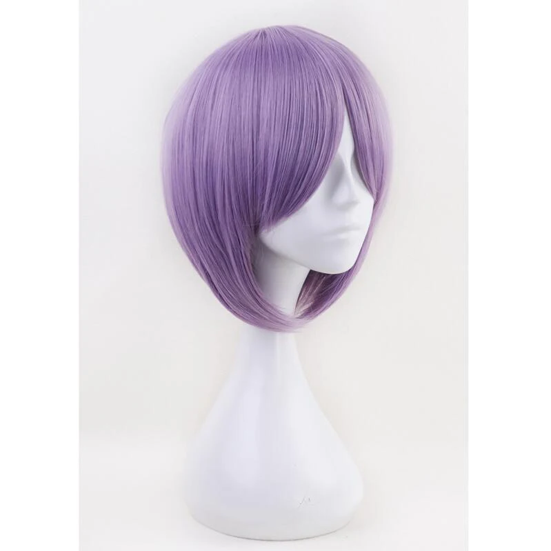 110cm Fate/Grand Order FGO Euryale Stheno Long Straight Purple Cosplay Wig With Clip On Ponytail Halloween Costume Party Hair