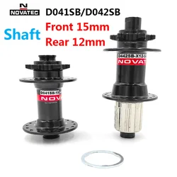 Novatec Hub D041SB D442SB MTB Hub Bicycle Shaft Front 15x100mm/Rear 12x142mm Bike Hub 4 bearing Holes 32 for 8/9/10/11/12 Speed