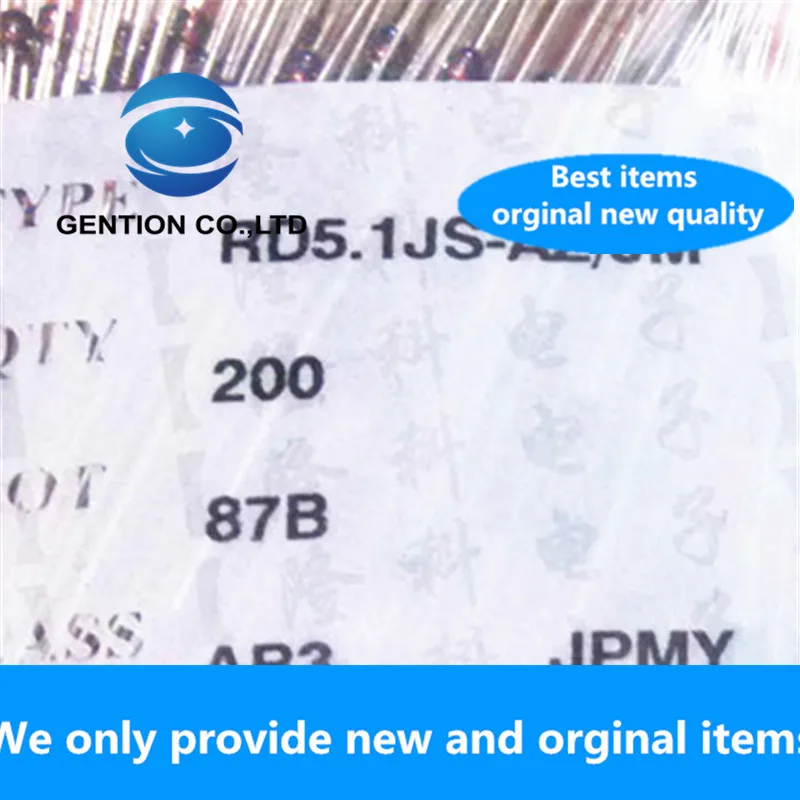 20PCS 100% New original 5.1V Zener diode RD5.1JS RD5.1JSAB3 imported glass seal DO-34 original 5V1