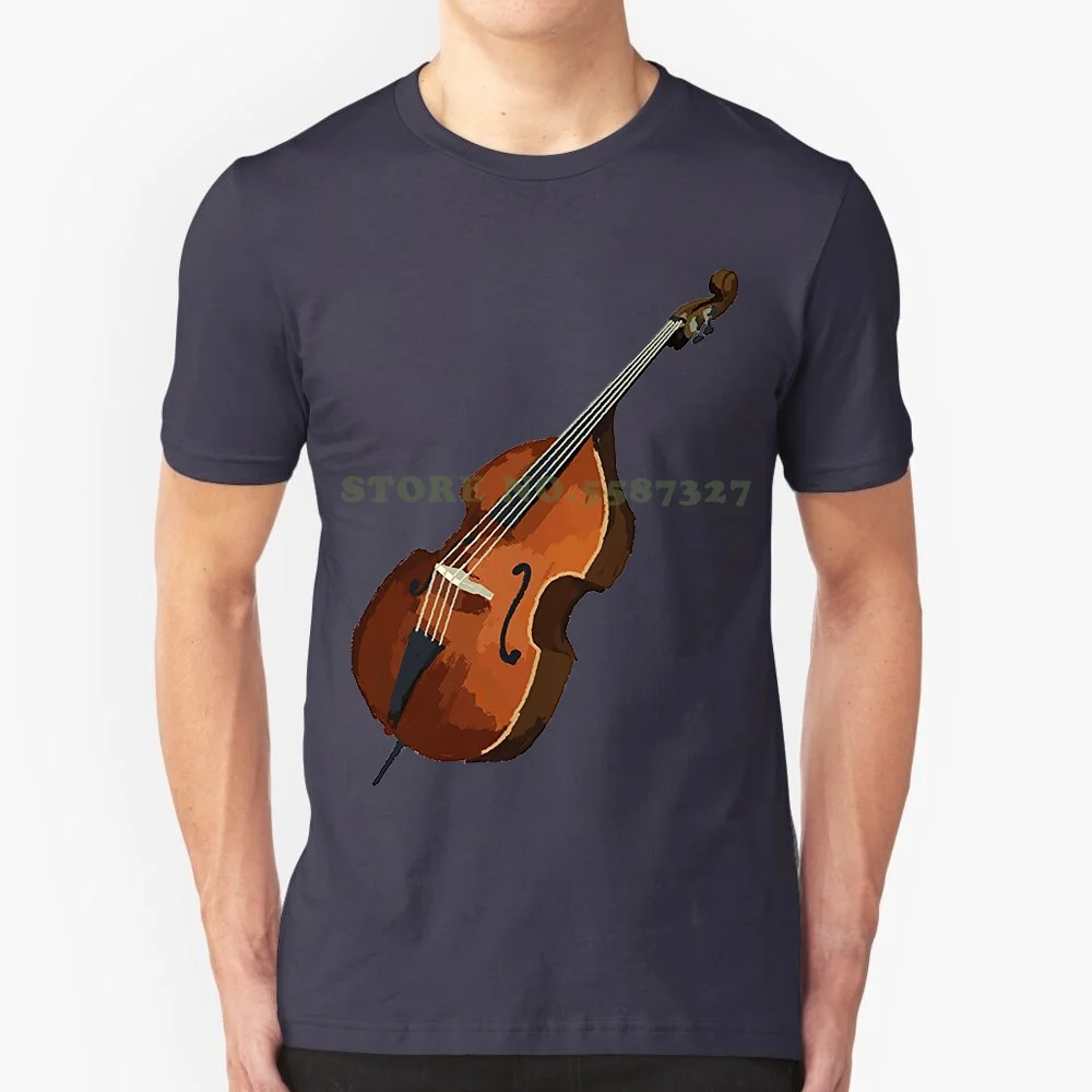 Short Sleeve T Shirt Funny Print Contrabass Double Bass Music Tshirt Tee Shirt T Shirt