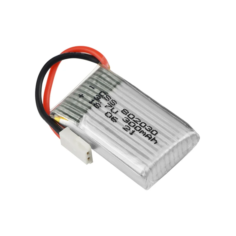 3.7V 300mAh 25C LiPo Battery With 4in1 Charger 802030 For UDI U816 U830 FEIYU FY530