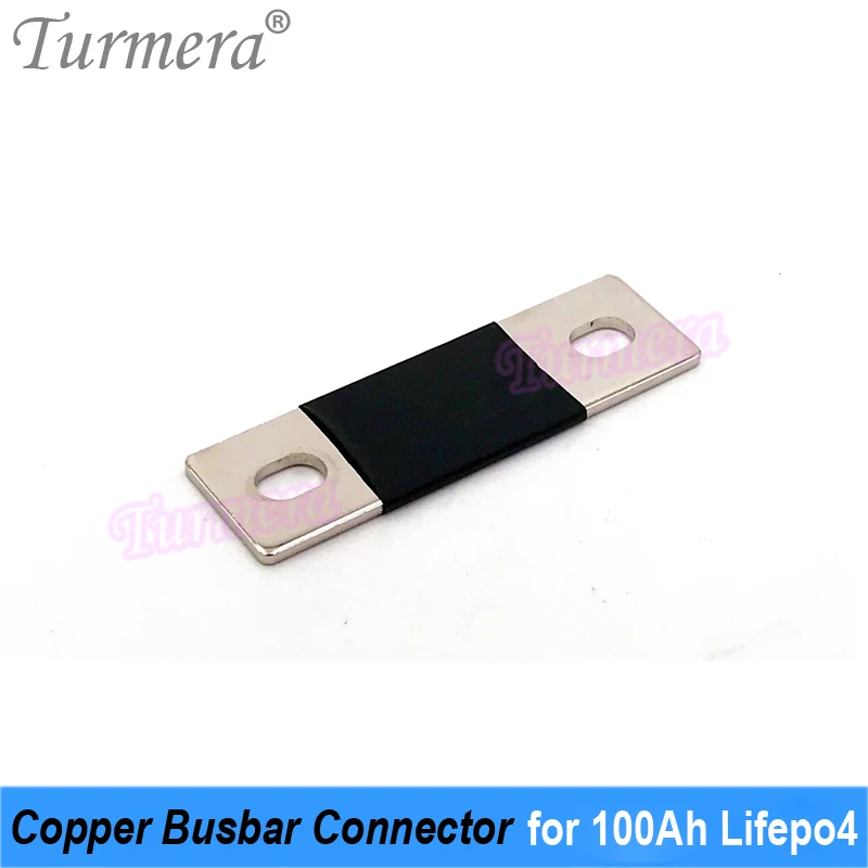Turmera-Conector de barras de cobre 300A para batería Lifepo4 de 3,2 V, 100Ah, para sistema de energía Solar de 12V, uso de fuente de alimentación incontinuo