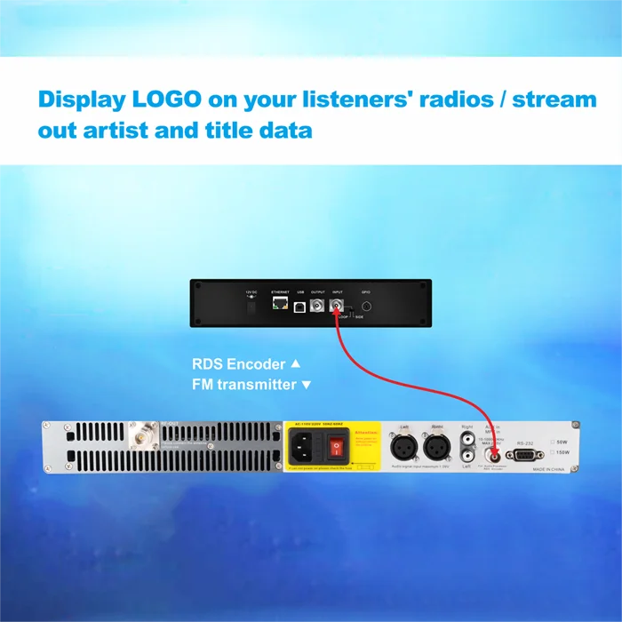 FMUSER 30W FM Transmitter with RDS Encoder for RDS Intelligent Addressable Broadcasting