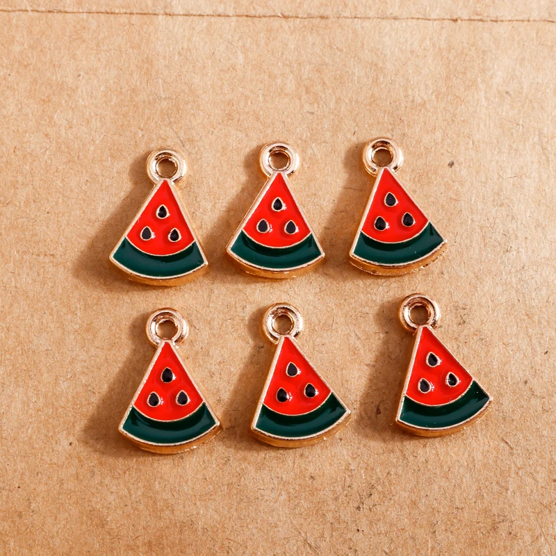 10 stücke Emaille Frucht Charms für Schmuck machen niedlichen Ananas Anhänger DIY Ohrring Halskette handgemachten Schmuck Ergebnisse – Detail 31