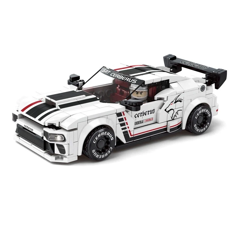 Speed Champions Sports Car R56 F8 Mustang GT40 R8 Dodge Charger Figures Building Blocks Bricks Model Moc Toys Kids Gift Creative