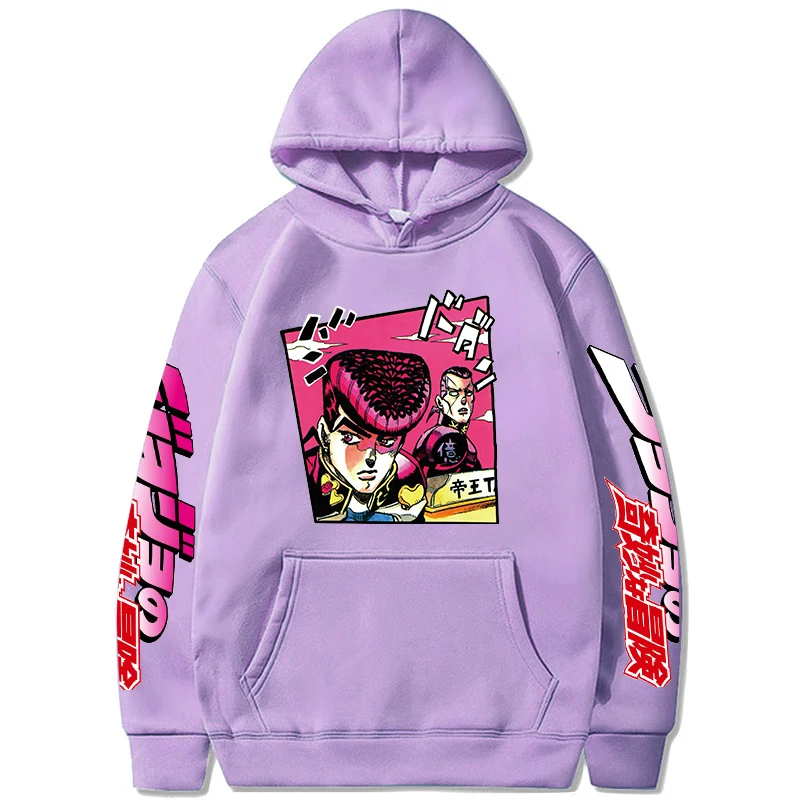 Sweatshirt Manga JoJo Bizarre Adventure Hoodie Japanese Anime Men/women Funny Harajuku Cartoon Hip Hop Clothes Hoodies Hooded