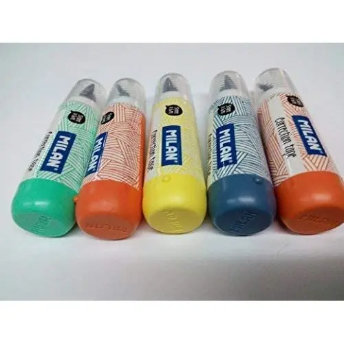 5 PACK MILAN 5 M/M x 6 M tape CORRECTOR.