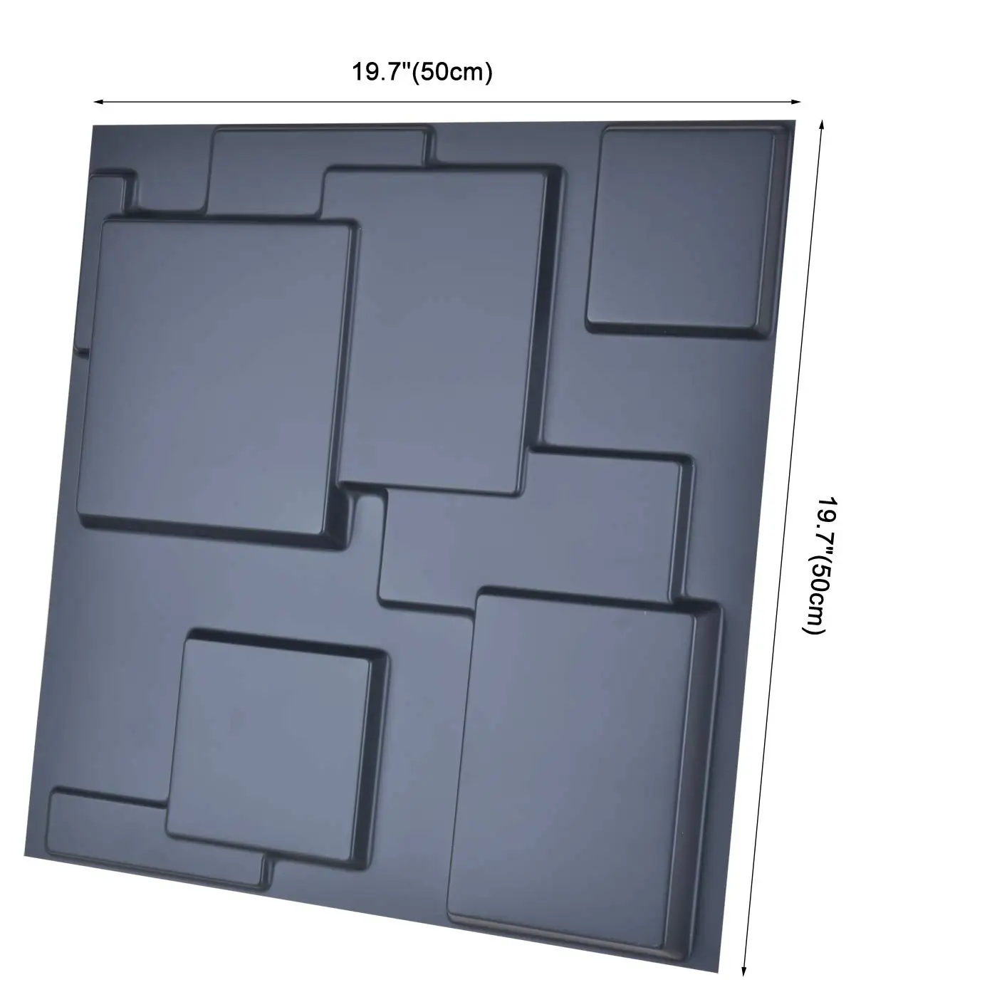 Paneles de pared 3D decorativos de plástico, paquete de Arte de diseño texturizado de 12 azulejos, paneles 3D de PVC para fondo de pared