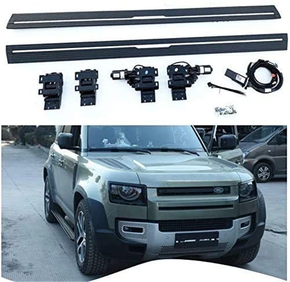 Deployable Electric Running Board Side Steps fit for Land Rover Defender 90 2Door L663 2020 2021 2022