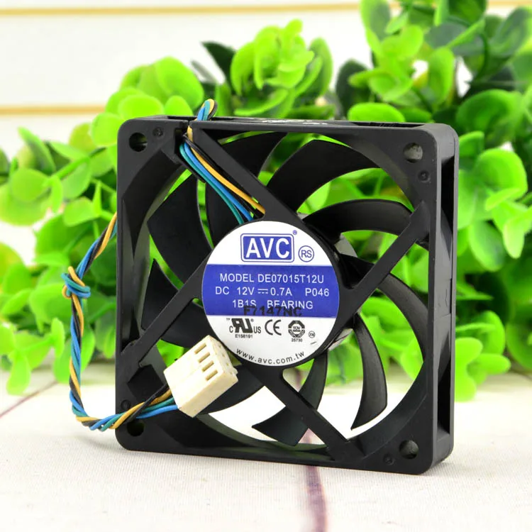 

Free shipping AVC 7015 DE07015T12U 12V 0.7A 4Wire pwm computer CPU Cooler Cooling Fan