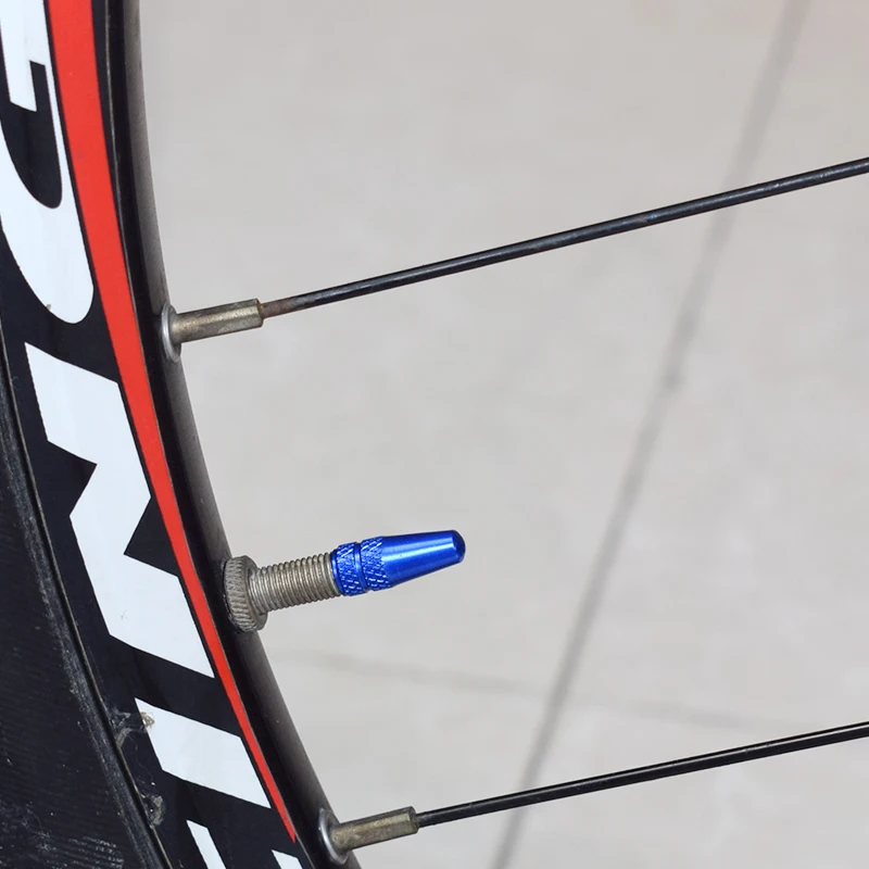 Set Da 4 Copritappi Per Valvole Bici In Lega Di Alluminio – Adatto Per Pneumatici AV E FV, Accessorio MTB E Strada