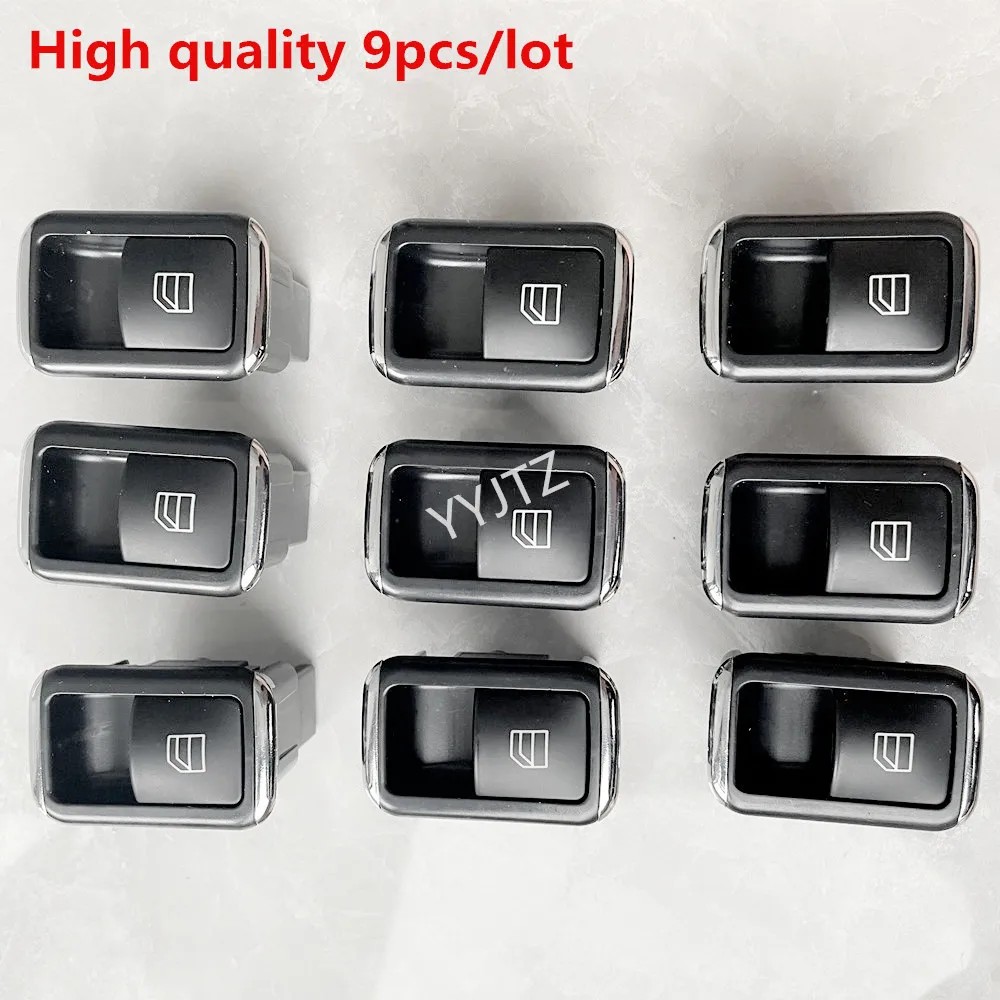 9PCS YYJTZ 2049058102 2049058202 A2049058202  Pasenger Window Switch Assembly For Mercedes C250 C350 C63 W204