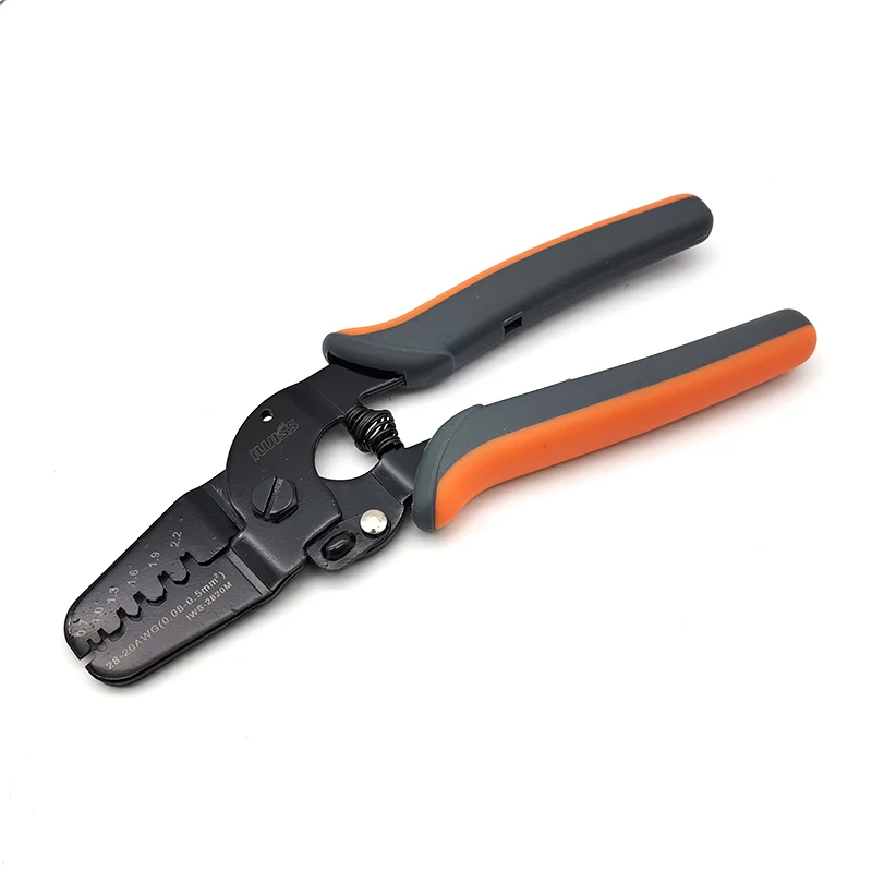 28-20AWG Open Barrel Crimping Tools crimping pliers Double-hinge mechanism