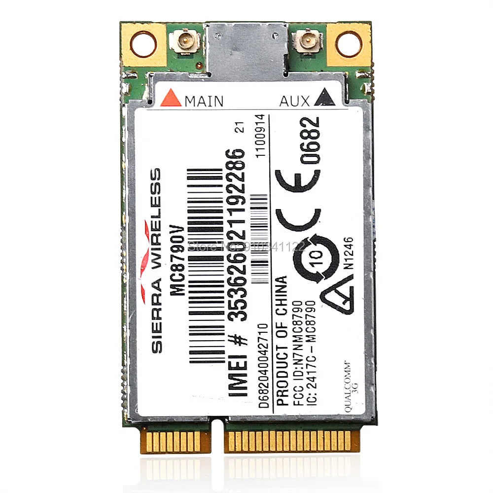 

Unlocked Sierra Wireless Modul MC8790V PCI-E 7.2Mbps 5.76Mbps UMTS HSPA HSUPA +GPS 3G WWAN Wifi Card Free Shipping Windows 7 XP