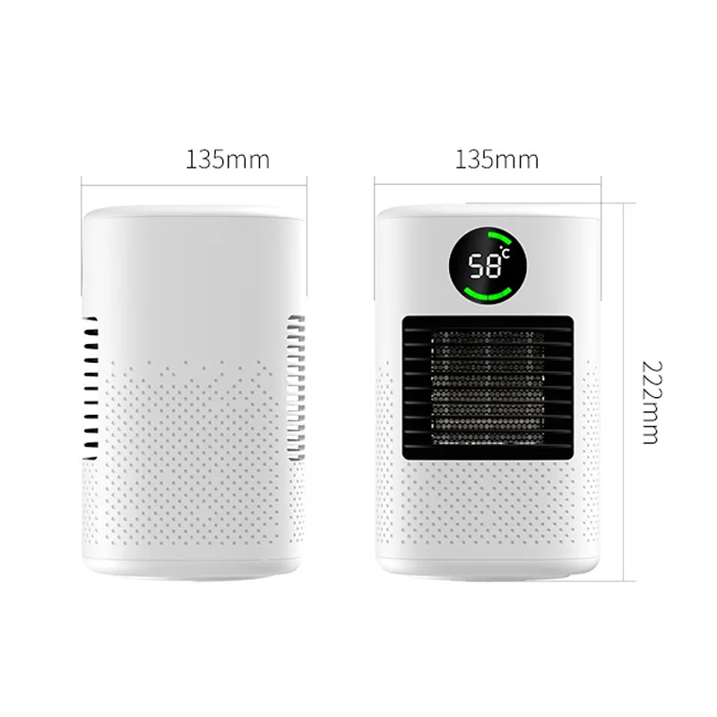 2 In 1 Intelligente Digitale Display Ptc Heater 700W Dual Gebruik Warm En Koud Patronen Ventilator Met Timing/Touch Control