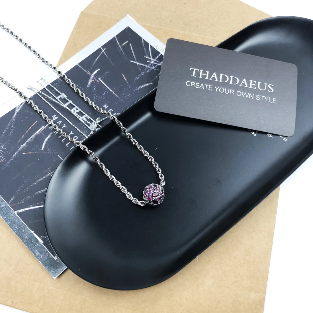 Karma Rad Halskette Feuer, 2020 brandneu voller Leidenschaft, edler Schmuck, passende Perlen, Europa, 925er Sterlingsilber, Bijoux, Geschenk für Frauen – Detail 5