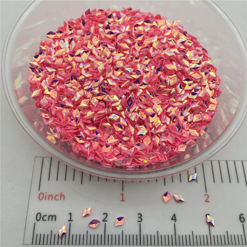 New Hot 20g/Lot 2*4mm 3D Rhomb Shape Sequins Pvc Loose Sequin Paillettes Party Craft,DIY Nail arts,Wedding Decoration confetti