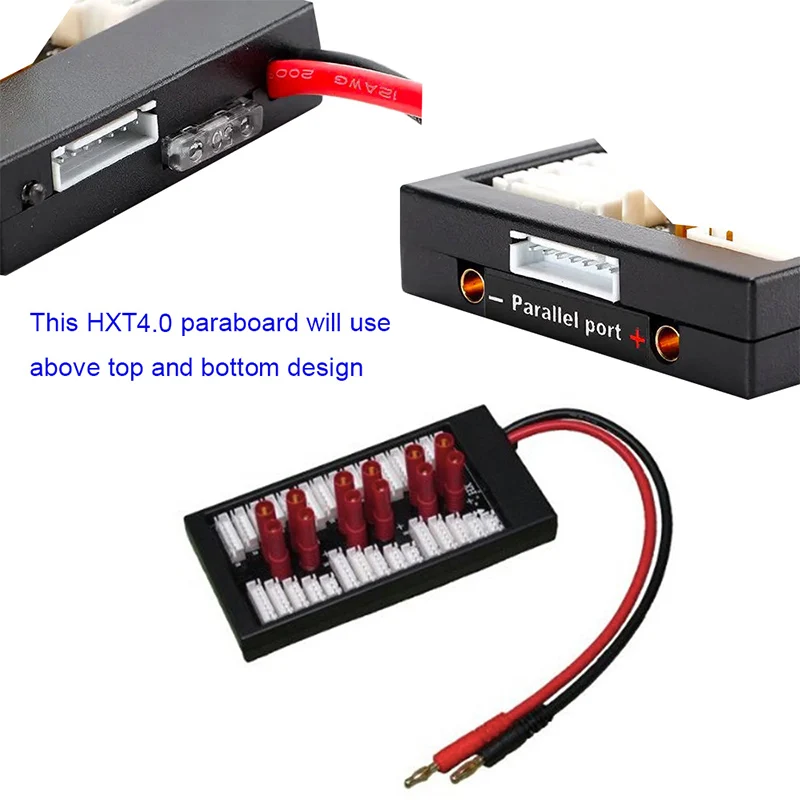 XT60 LiPo Battery Balance Charging Board Plate 2-6S Parallel Connect Plate withfuse 4.0 XT60 Deans Adapter for IMAX ISDT Charger