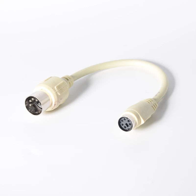 6 인치 in DIN5 at Male to Mini DIN6 PS/2 Female 키보드 어댑터 컨버터 케이블 코드, DIN5 5 핀-MDIN6 6 핀 M/F PC 리눅스 용