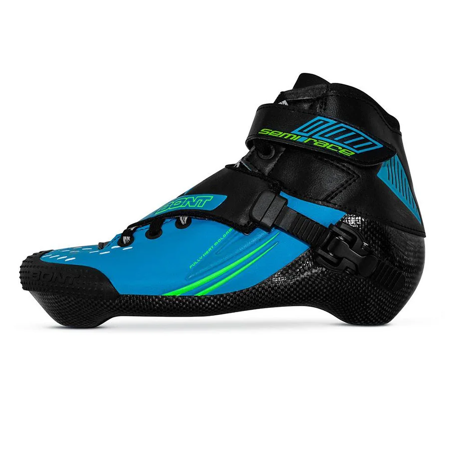 

100% Original Bont Semi Race 2PT 195mm Speed Inline Skate Heatmoldable Carbon Fiber Boot Competition Racing Skating Boot Patines