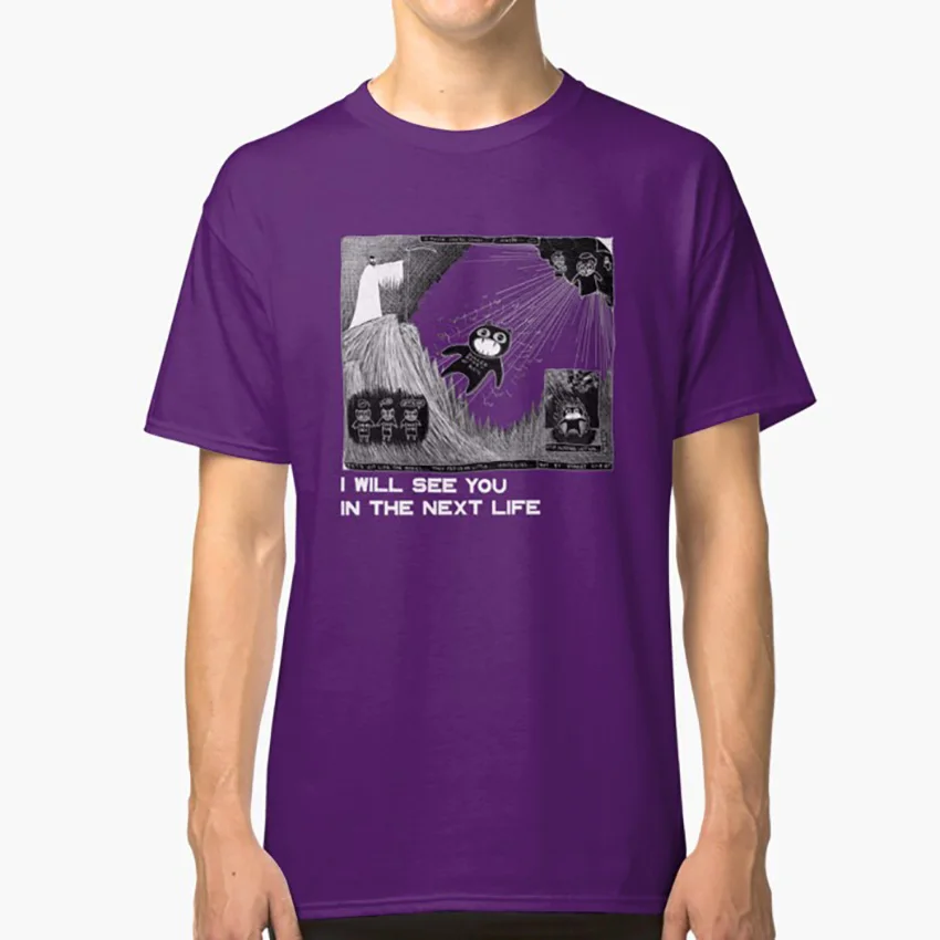 I Will See You In The Next Life ( Inverted ) T Shirt Radiohead Thom Yorke Band Jonny Greenwood Kid Amnesiac Cartoon Motion