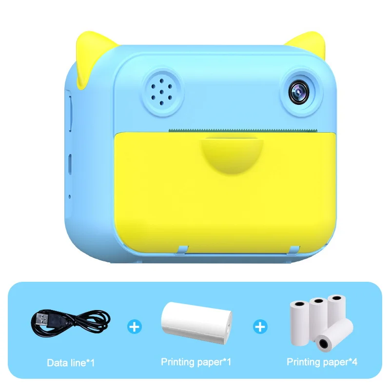 Children Camera 2.4 inch Digital Camera For Kids 1080P HD Instant Print Camera With Photo Paper Kids Birthday Gift For Child