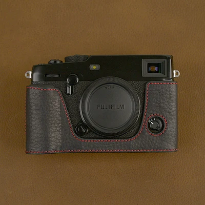 Projekt dla FUJIFILM XPRO3 X-PRO3Handmade aparat z prawdziwej skóry pół obudowy