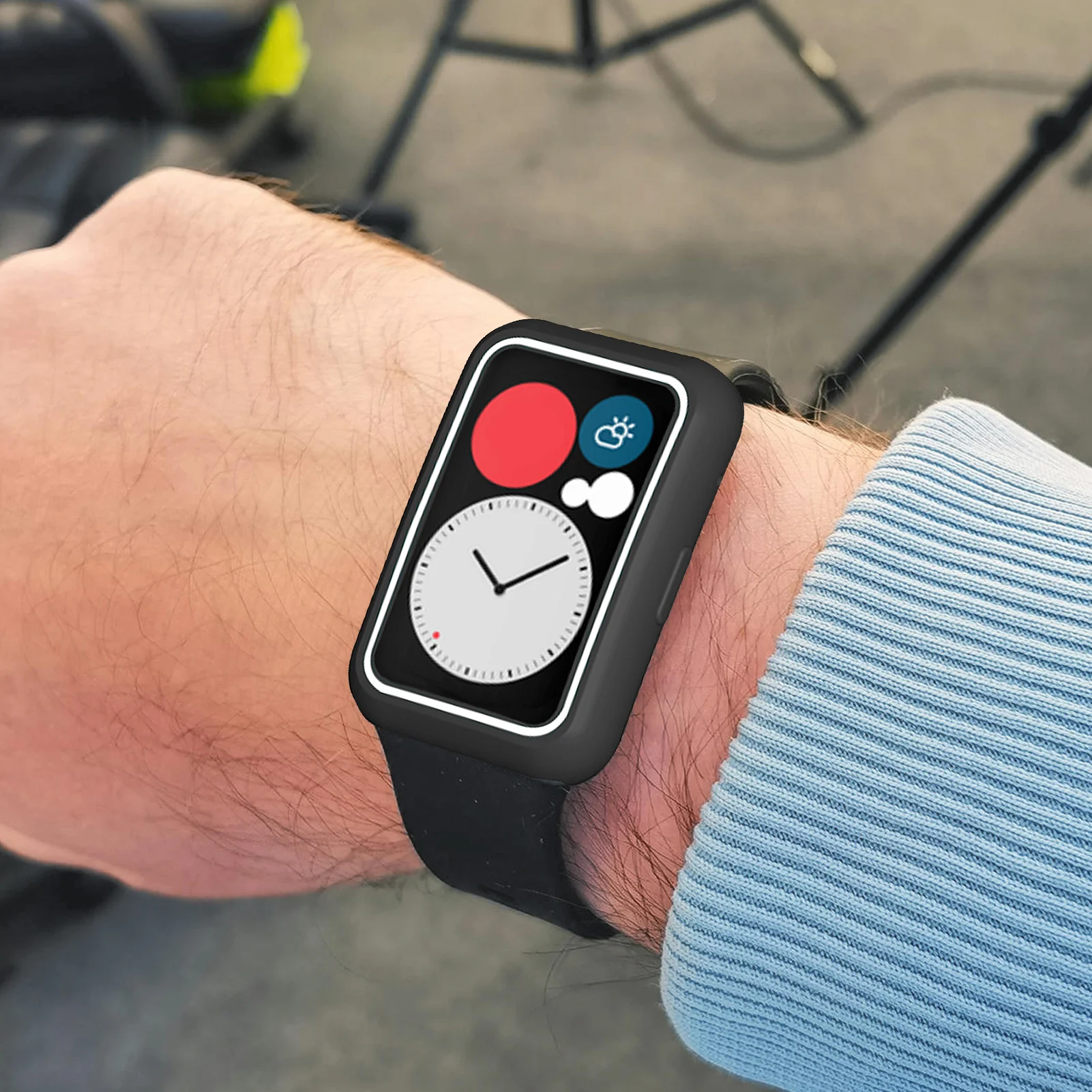 커버 화웨이 워치 핏 케이스 스마트 워치 도금 액세서리 TPU 범퍼 올 어라운드 스크린 프로텍터, 화웨이 워치 핏 2020 케이스