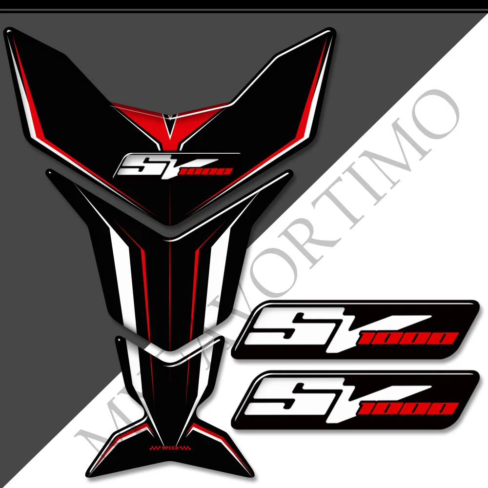 For Suzuki SV1000S SV 1000 S Emblem Logo Gas Knee Kit Motorcycle Protector Tank Pad Stickers Decals