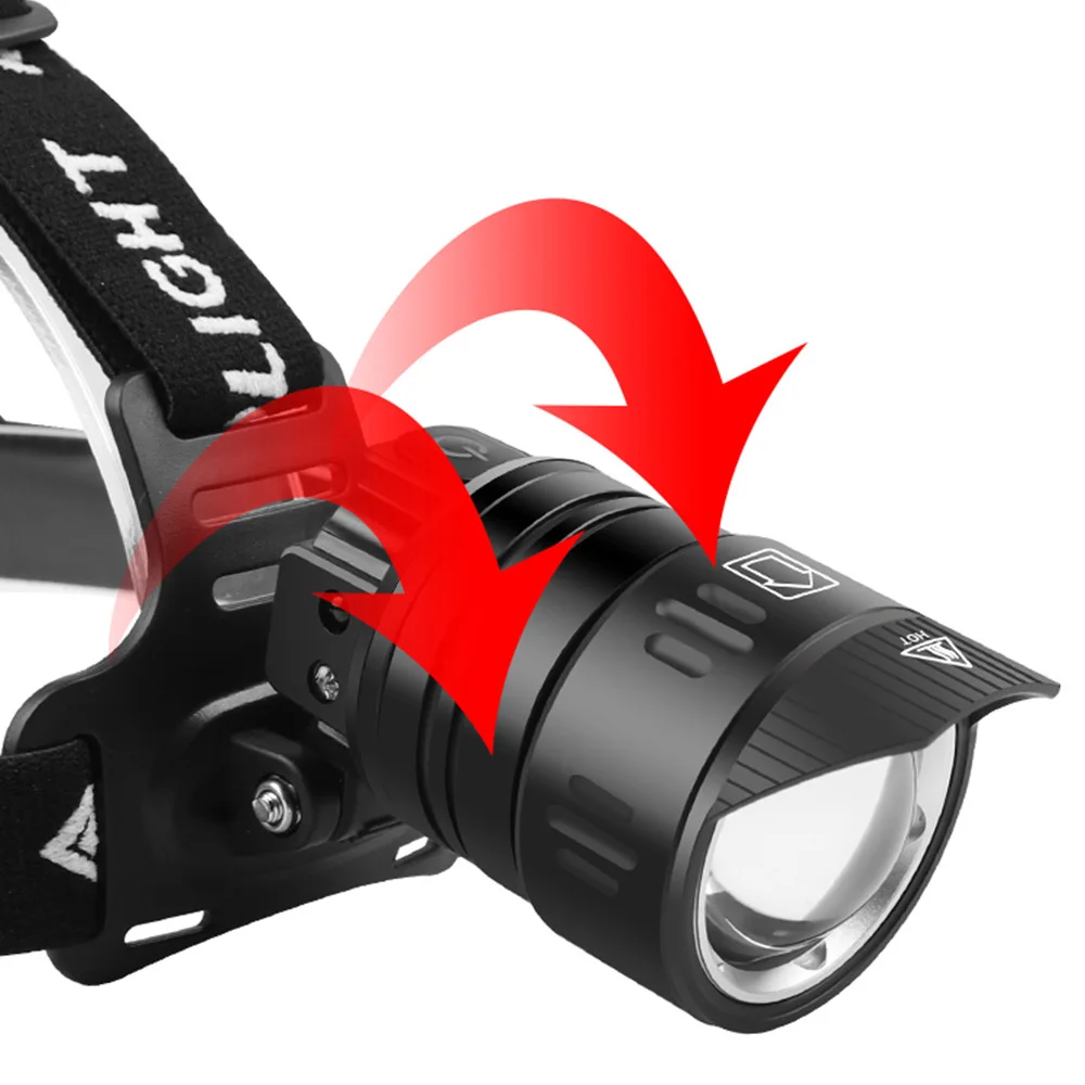 Poderoso farol de pesca e alta potência led farol sensor cabeça lâmpada lanterna acampamento 18650 a bateria para a caça