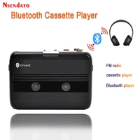 Reproductor y grabadora de casete Bluetooth, reproductor de casete independiente portátil, Radio FM con función de retroceso automático