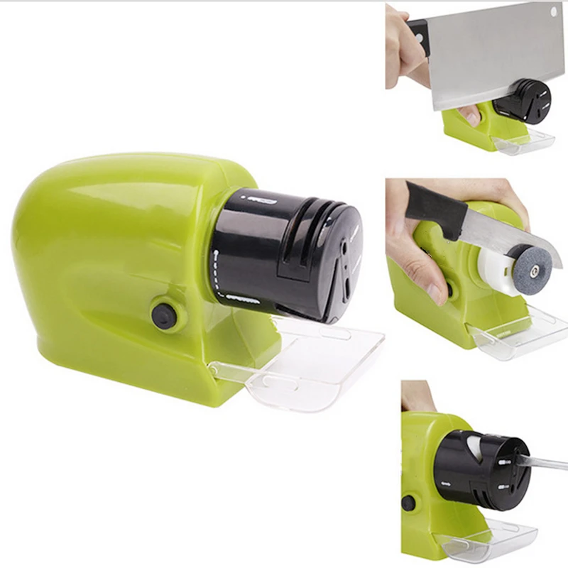 

Multifunctional Motorized Knife Sharpener Quick Electric Fruit Knife Sharpening Stone Tools Home Kitchen Accessories