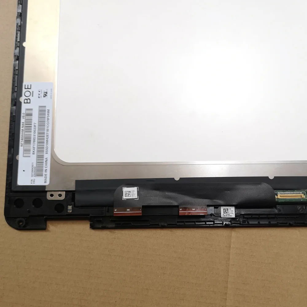 Imagem -05 - para Asus Vivobook Flip 14 Tp410ua Tp410u Tp410 Tp401 Tp401m Tp401n Lcd Tela de Toque com Quadro 1366x768 1920x1080 14