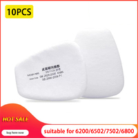 10pcs 5N11 Filter Cotton Respirator Spray Paint Dust-Proof Anti-Particles Can be Replaced for 6200/7502/6800 Series Gas Mask