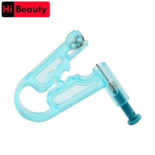 1 Juego de pistola para Piercing de oreja, nariz, ombligo, cuerpo estéril desechable, almohadilla de Alcohol con perno de acero inoxidable para tatuaje, juego de herramientas para Piercing en la oreja