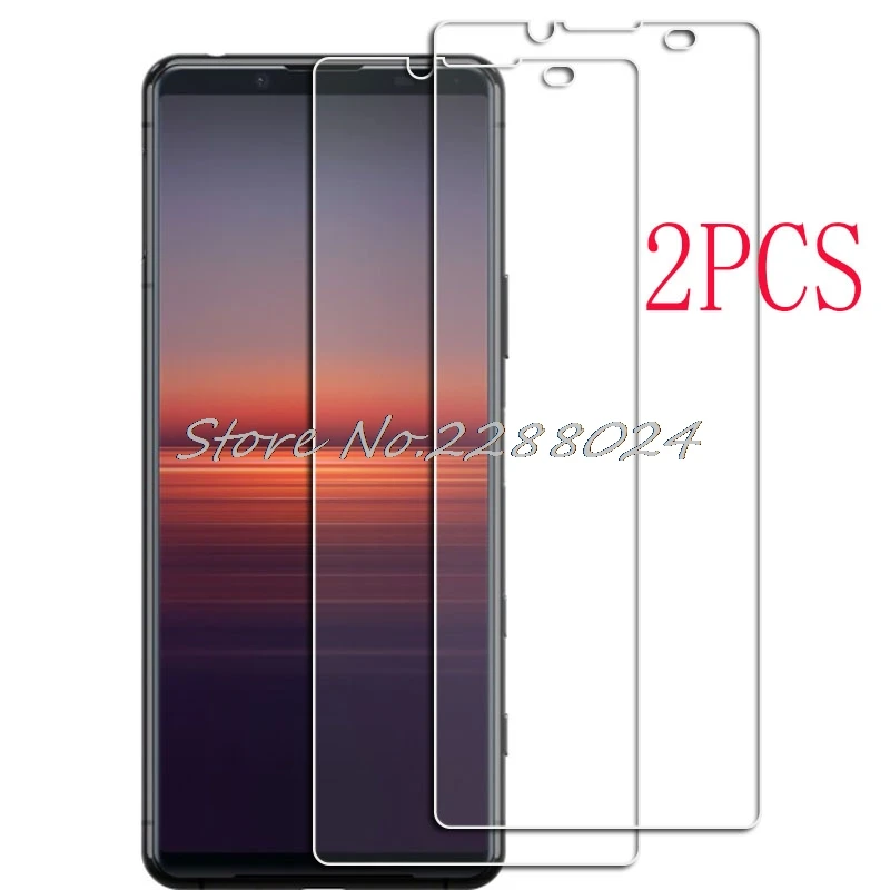 2PCS FOR Sony Xperia 5 II  Tempered Glass Protective On Xperia5 5II SO-52A Screen Protector Film Cover