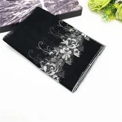 3y/lot Width 19.50cm Black White Silver Shiny Embroidery Lace Trim DIY Craft Sewing Supplies Skirt Hem Decoration Accessory Doll