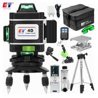 KaiTian Professional Nivel Laser Level Receiver Green 16 Linhas Beam Cross Horizontal &Vertical Leveling Laser Level Tripod Tool