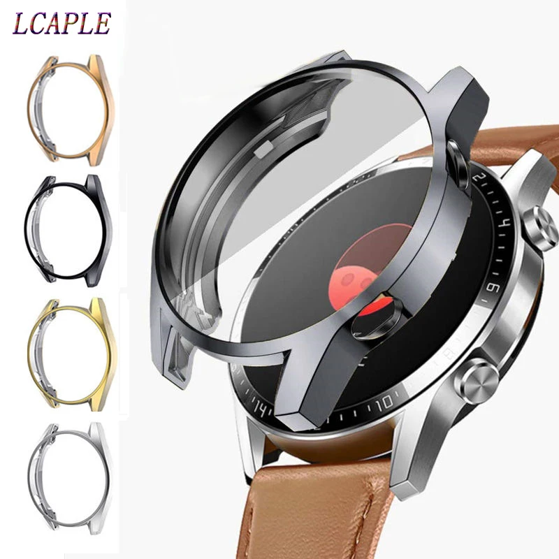 TPU Case for HUAWEI watch GT 2 46mm strap band soft Plated All-Around Screen Protector cover bumper huawei Watch 2 pro/GT2 46 mm