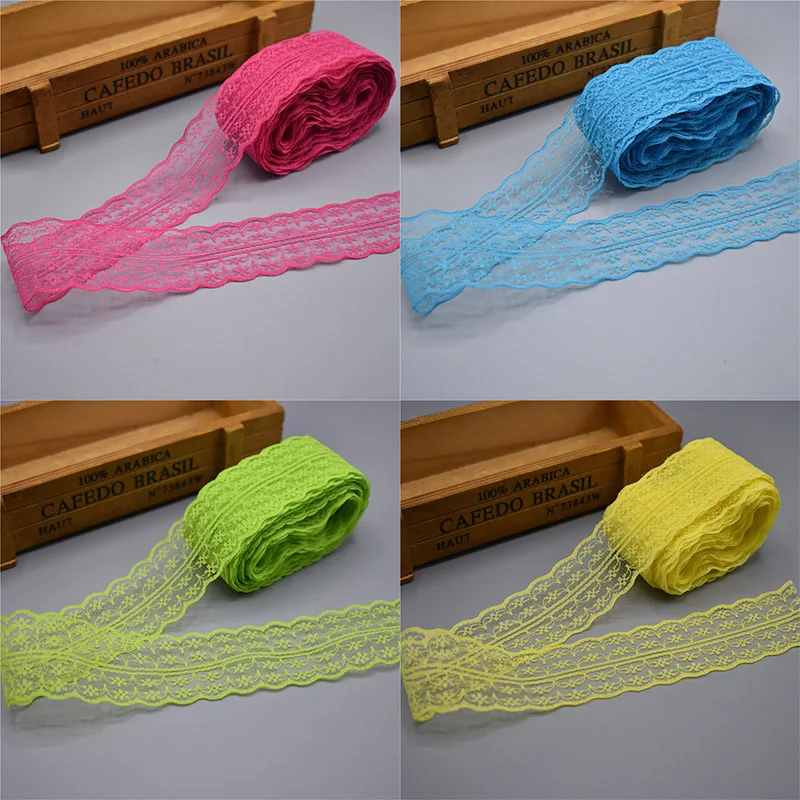 

10 Yards / 4.5CM non-elastic lace lace edge m word lace edge lingerie decorative lace DIY clothing accessories Christmas gift pa