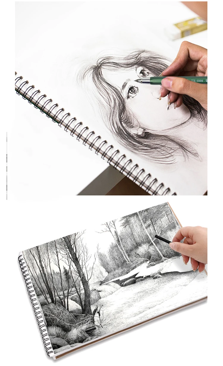 4mm Skizze Zeichnung Druckbleistift Automatische Kohlestifte Für Studenten Kinder Geschenk Schreibwaren TR-4000 Kunstbleistift – Detail 9